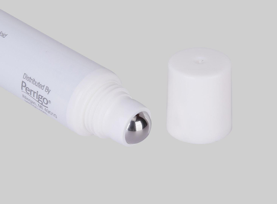 10-25ml D19mm Empty Custom Eye Cream Gel Cosmetic Plastic Tube With Massage Stainless Steel Ball