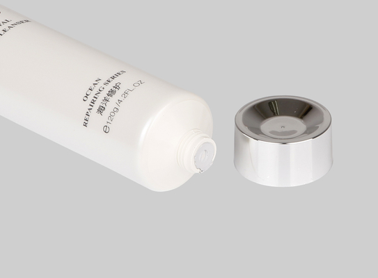 60-150 ml handcrèmebuizen op maat lege cosmetische klembuis met gemetalliseerde schroef op de dop